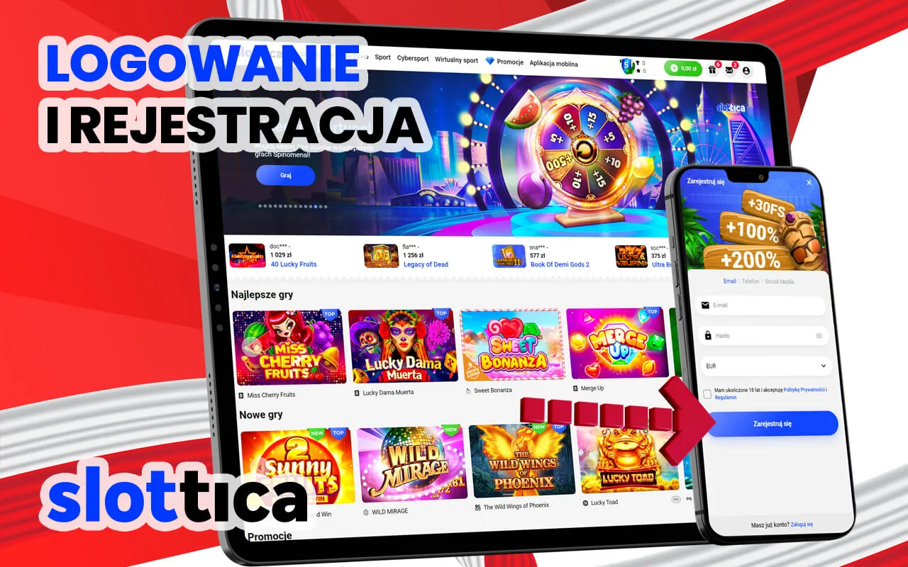 Zarejestruj się w najlepszym polskim kasynie Slottica