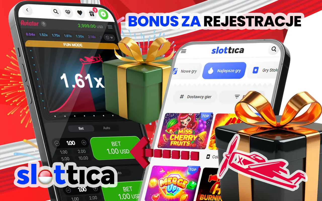 Zobacz, na jaki Slottica Casino bonus powitalny mogą liczyc polscy uzytkownicy